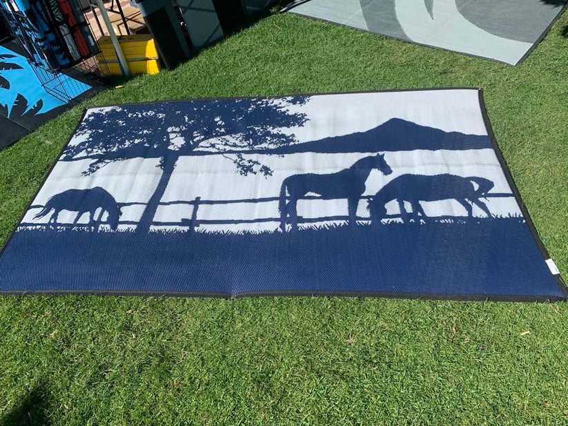 Ranch mat under the awning